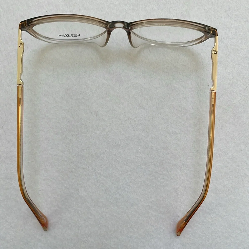 NWT Lido West Tuna Brown Fade Clear Eyeglass Frame